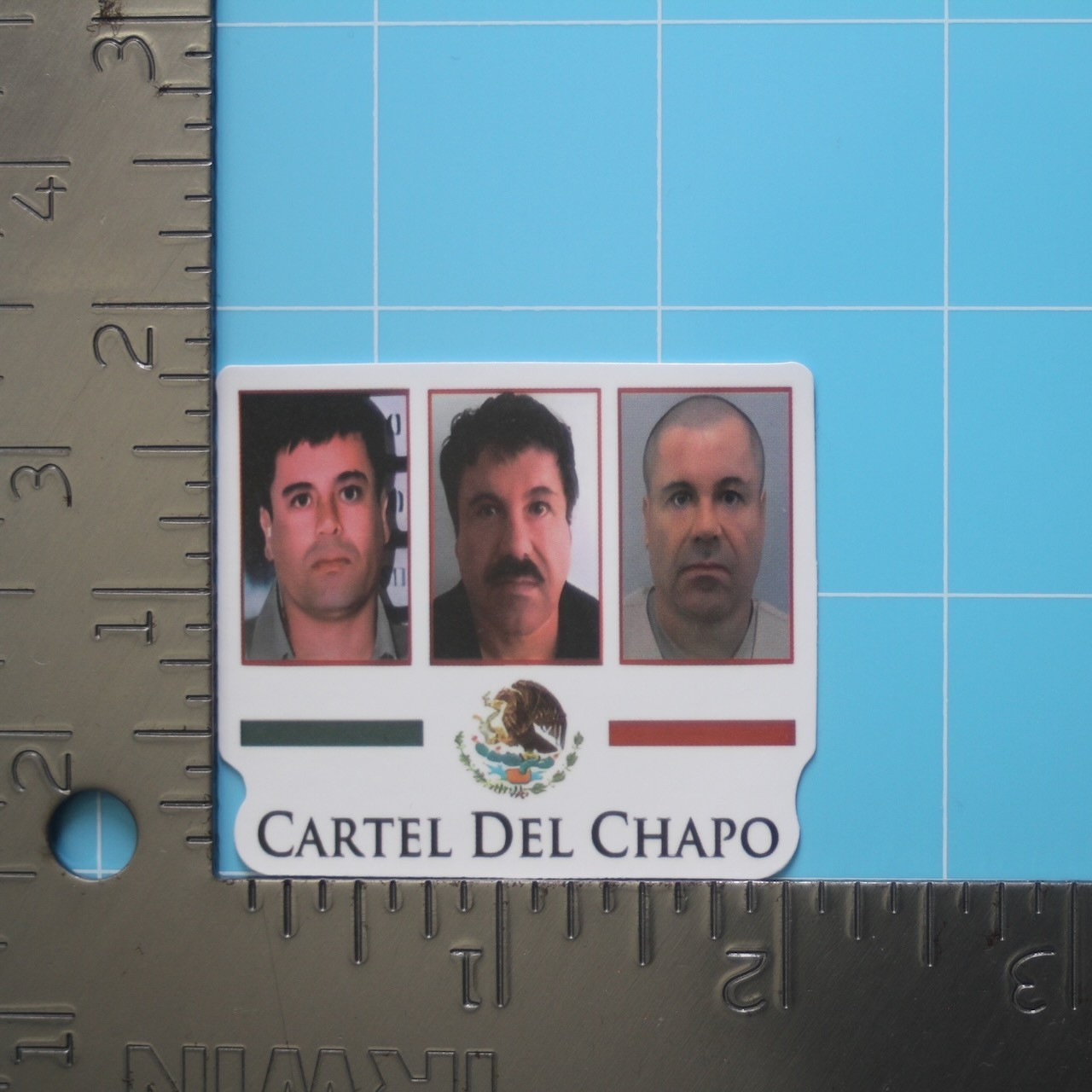 El Chapo Sticker (JOAQUÍN GUZMÁN) Mexican Cartel Gangster, Gloss PVC Decal
