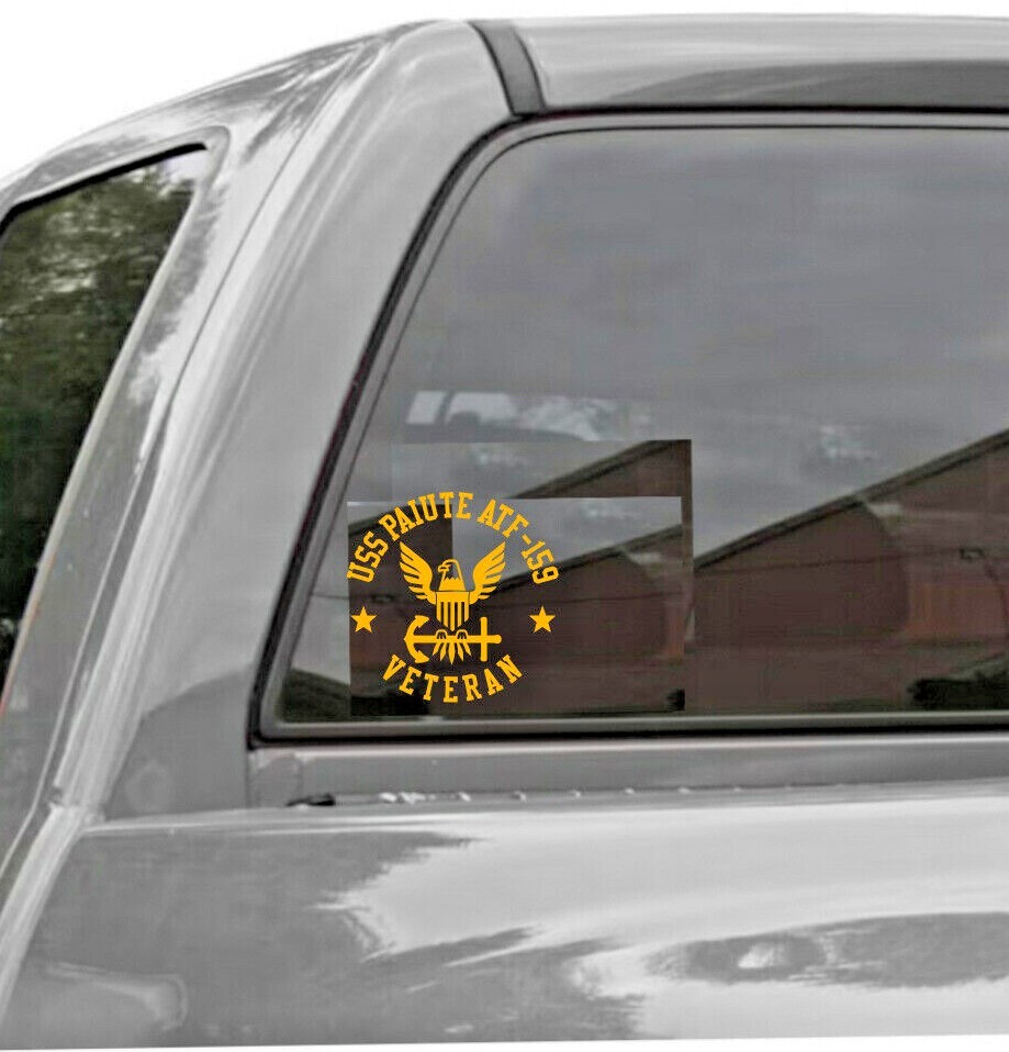 USS PAIUTE ATF-159 VETERAN Vinyl Window Decal U.S. NAVY