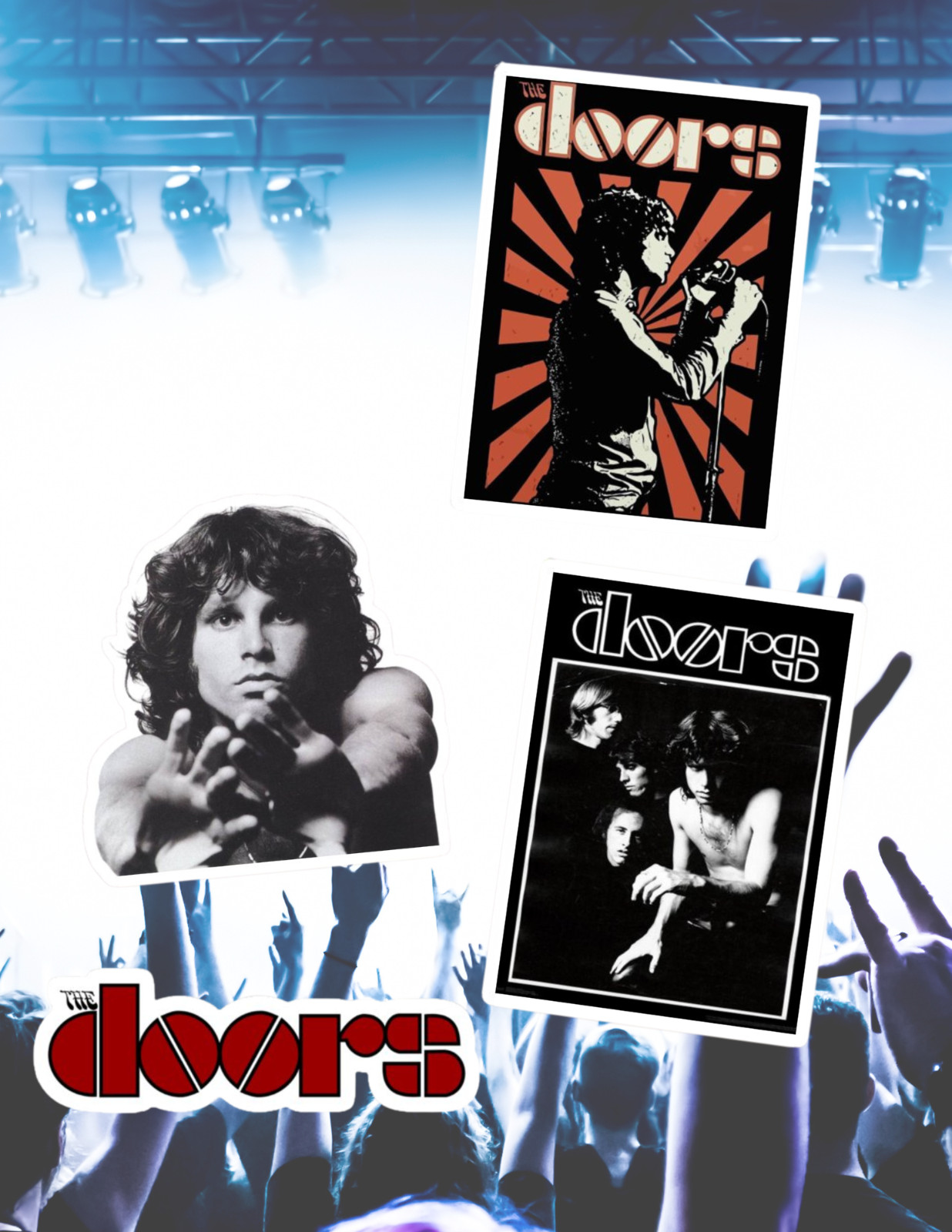 Doors 4pc Sticker Pack