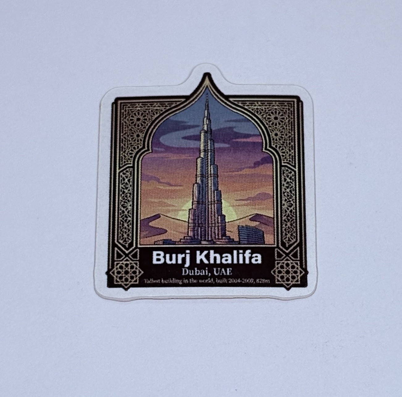 Burj Khalifa Sticker Dubai Travel City Tour Art Decal Vinyl Souvenir Tc9