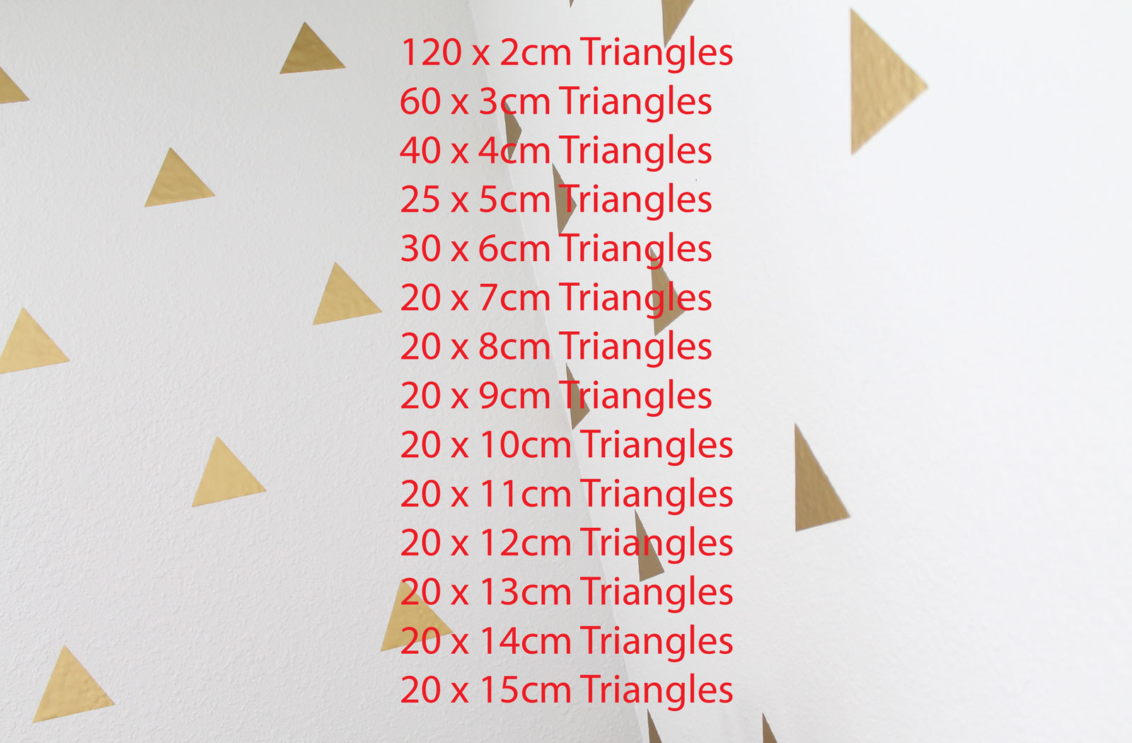 Triangle Wall Stickers Removable Decals Modern Pattern Nursery Decor