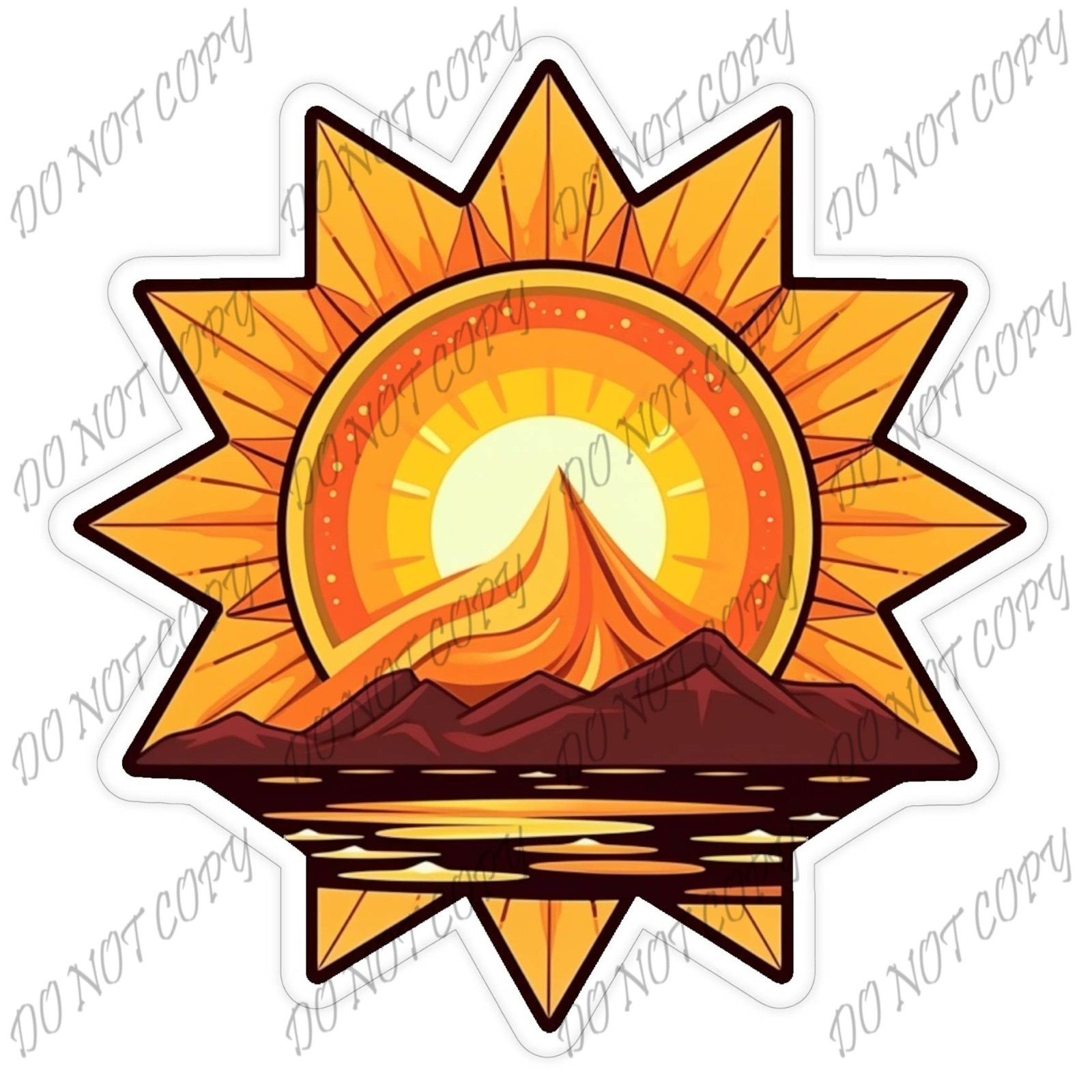 Laminated Vinyl Decal Die Cut Waterproof Sticker – Sun Mountains
