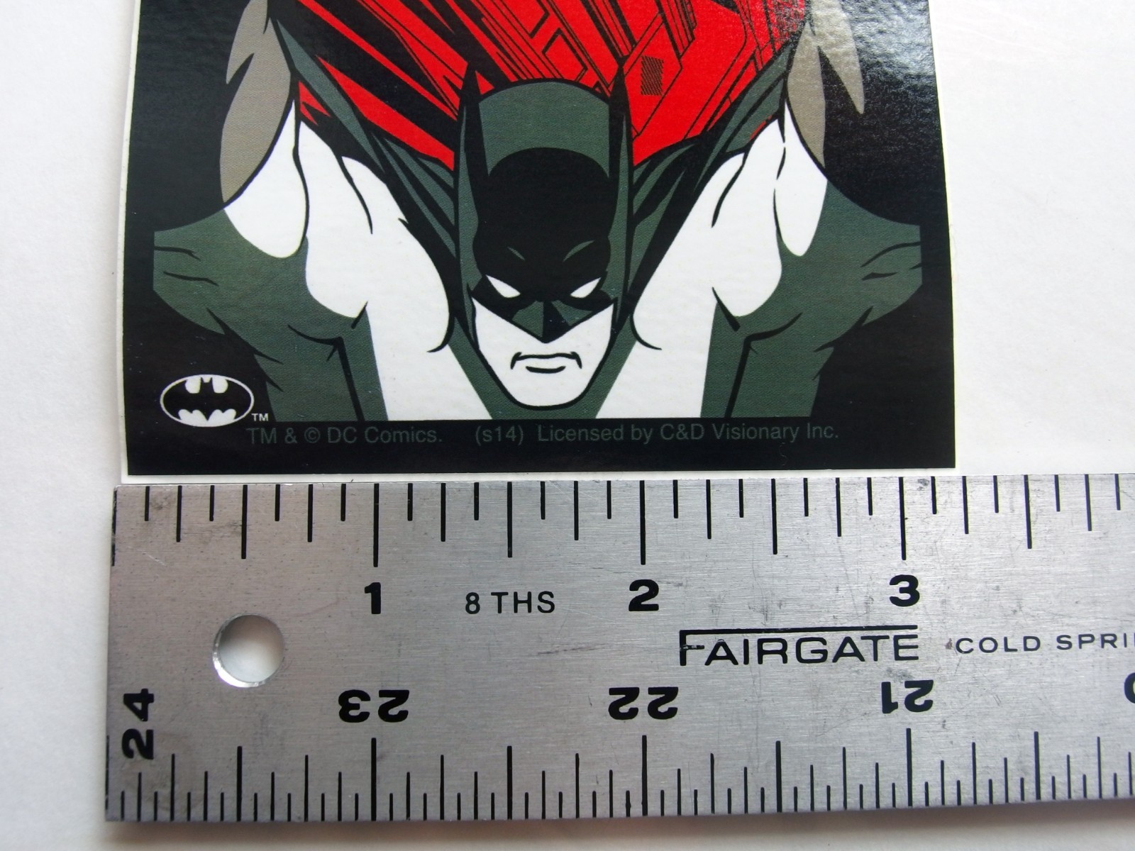 Batman Dark Knight Fist Raised Sticker, DC Comics C&D Licensed, 3.25"x5"
