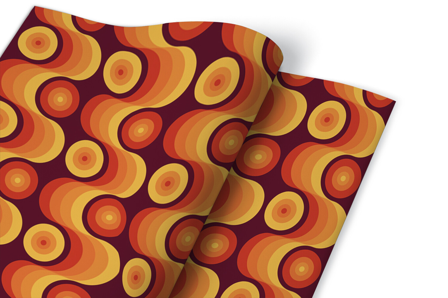 Worktop Covering Stickers Self Adhesive Vinyl Wrap 70s retro pattern 100×50