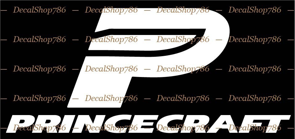 Princecraft Aluminum Boats -Sports- Car/Truck Vinyl Die-Cut Peel N' Stick Decals