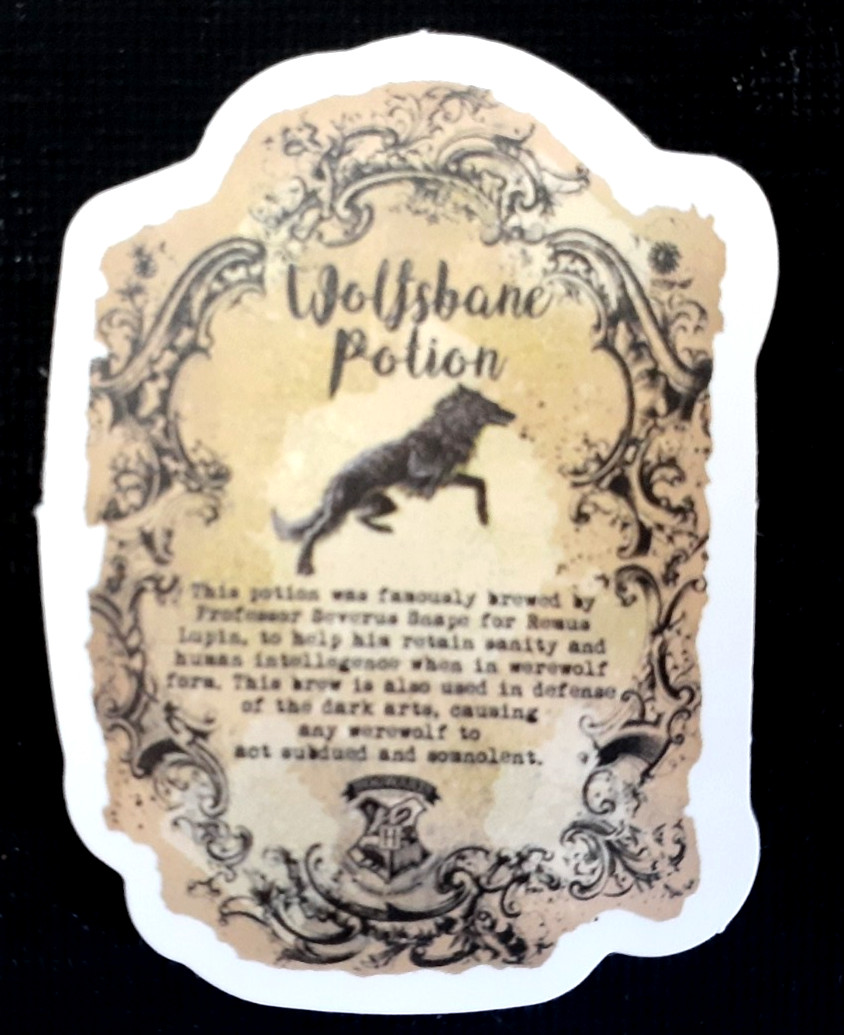 4 Halloween Apothecary Jar Potion Bottle Labels Vinyl Craft Decal Stickers (34)