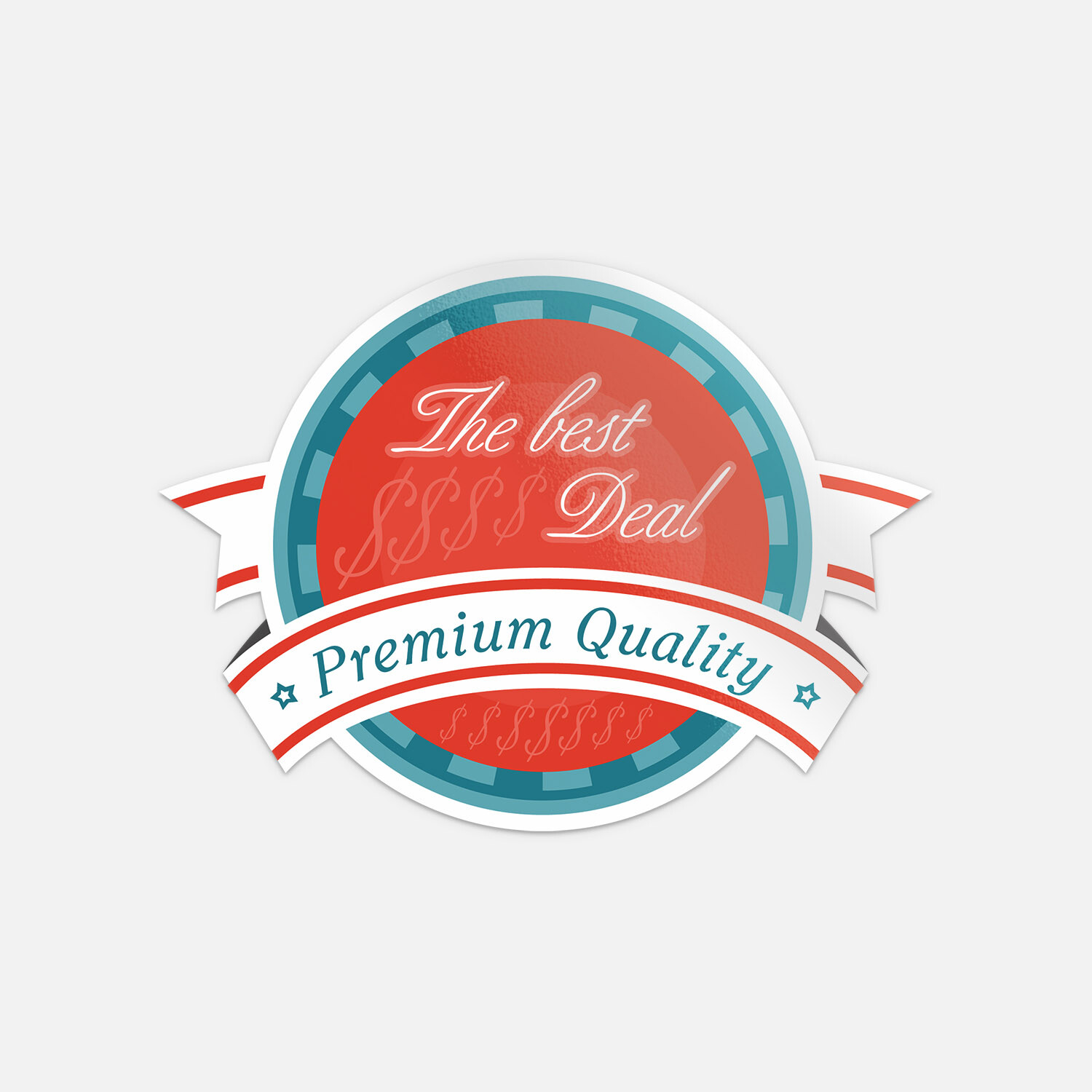 The Best Deal Premium Quality Badge Vinyl Sticker Decal