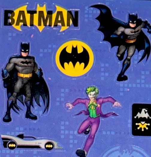 DC BATMAN✨30✨STICKERS✨💛✨🦇✨💙✨🔥✨💜✨6 1/3” X 3”✨JOKER✨🃏✨2 SHEETS✨AWESOME✨🖤💫