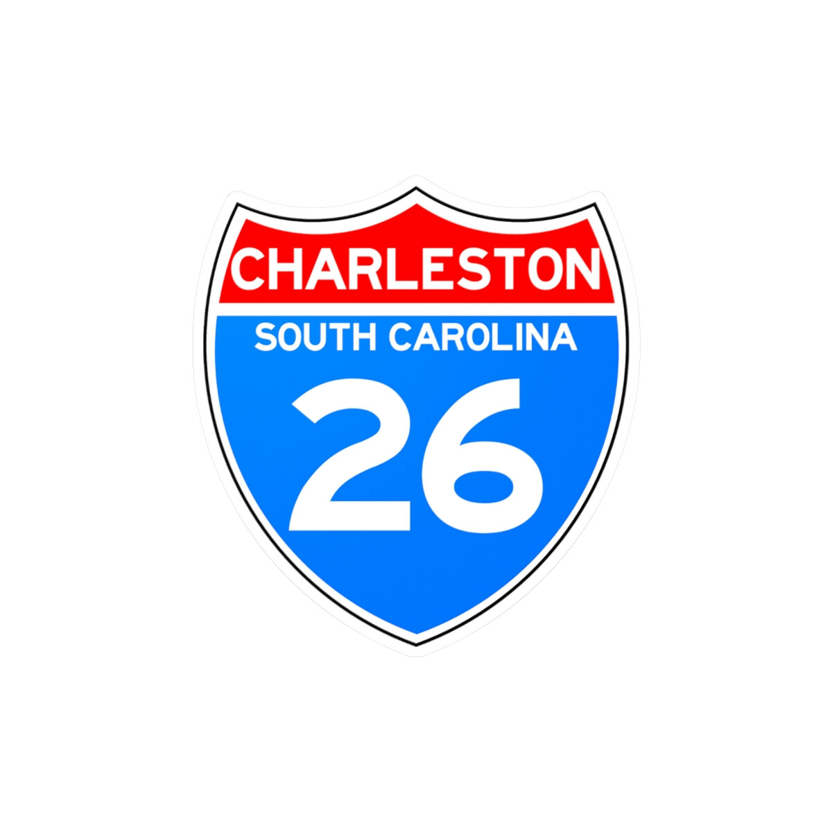 Charleston, South Carolina – Kiss-Cut Vinyl Decals
