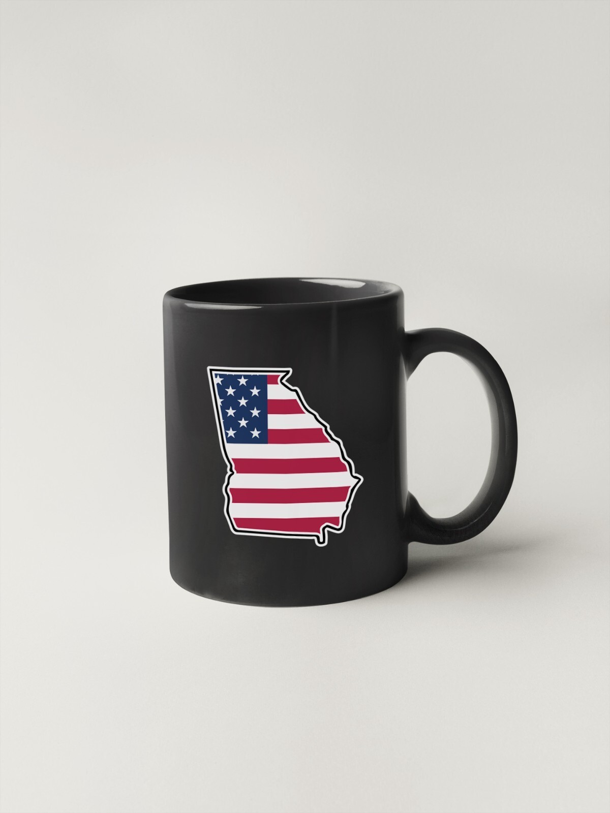 State of Georgia Flag Map Sticker Decal USA Georgia State