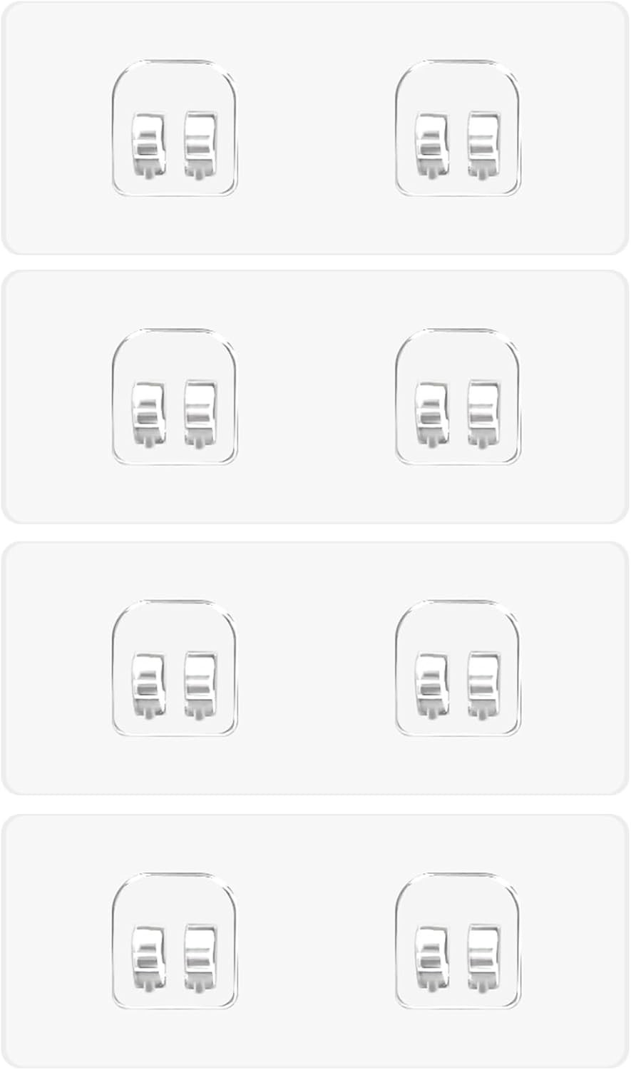 Durable 4-Pack Waterproof Adhesive Stickers for Stylish Bathroom Organization