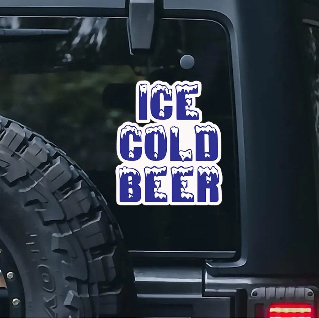 ICE COLD BEER 5” Restaurant Food Concession Cooler Chest Vinyl Sticker Decal