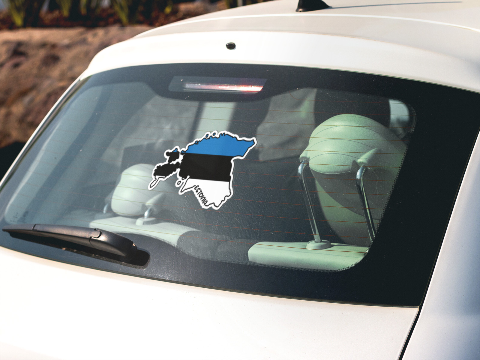 Estonia Map Flag Sticker Decal