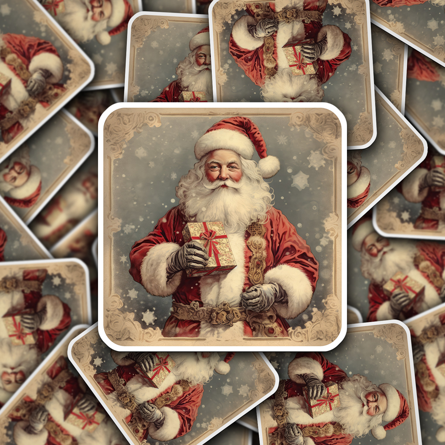 Santa Claus Vinyl Sticker – Bring the Magic of Christmas Anywhere
