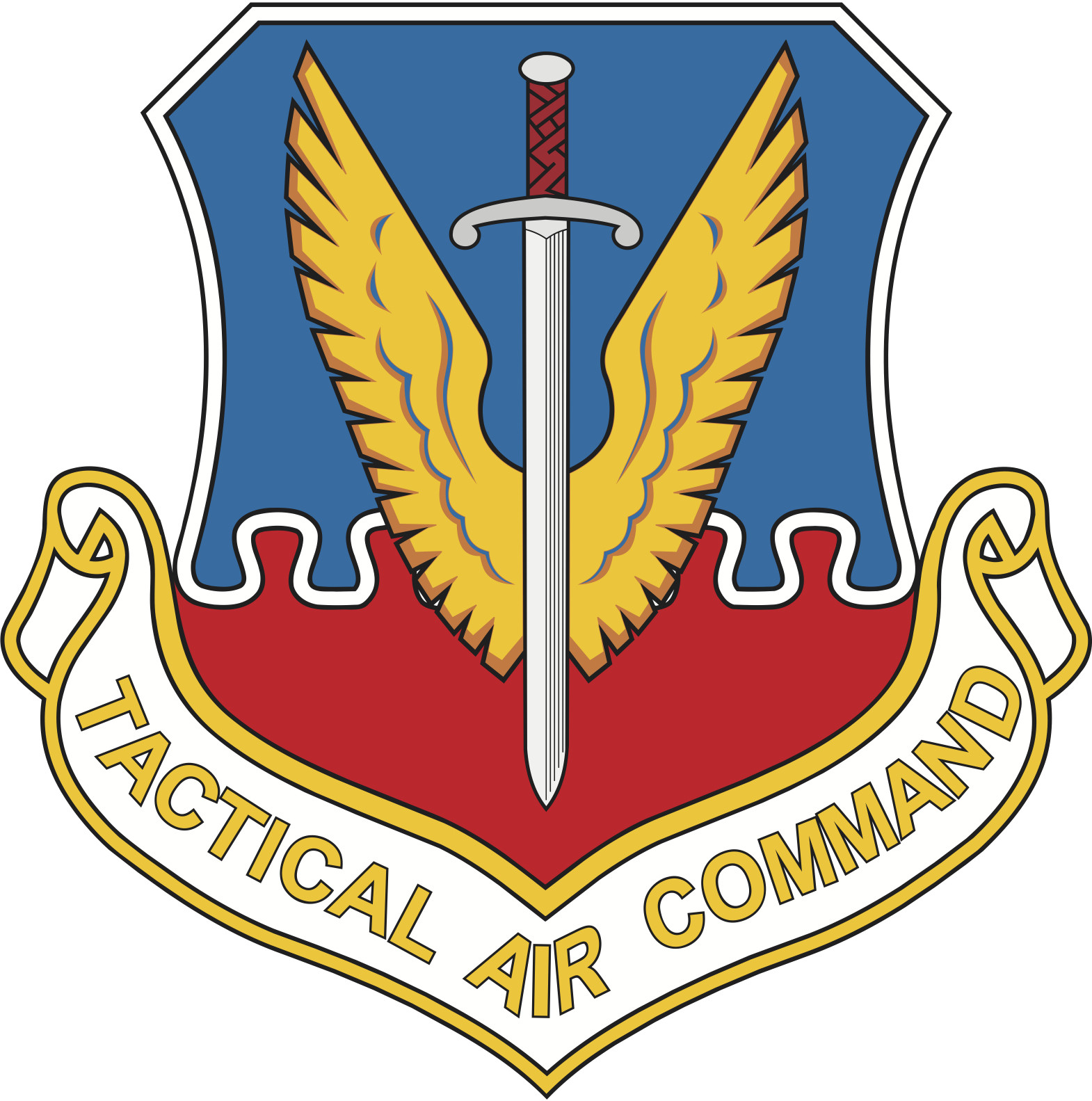 Tactical Air Command (2 small or 1 Large)  Vinyl Decal