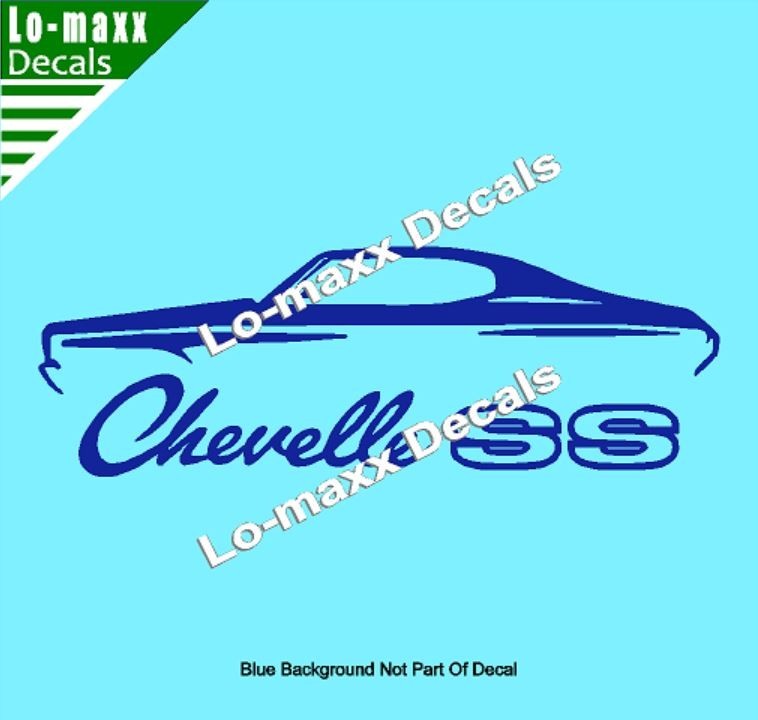Chevelle SS Vinyl Sticker Muscle Car High Performance Graphic Die Cut Decal
