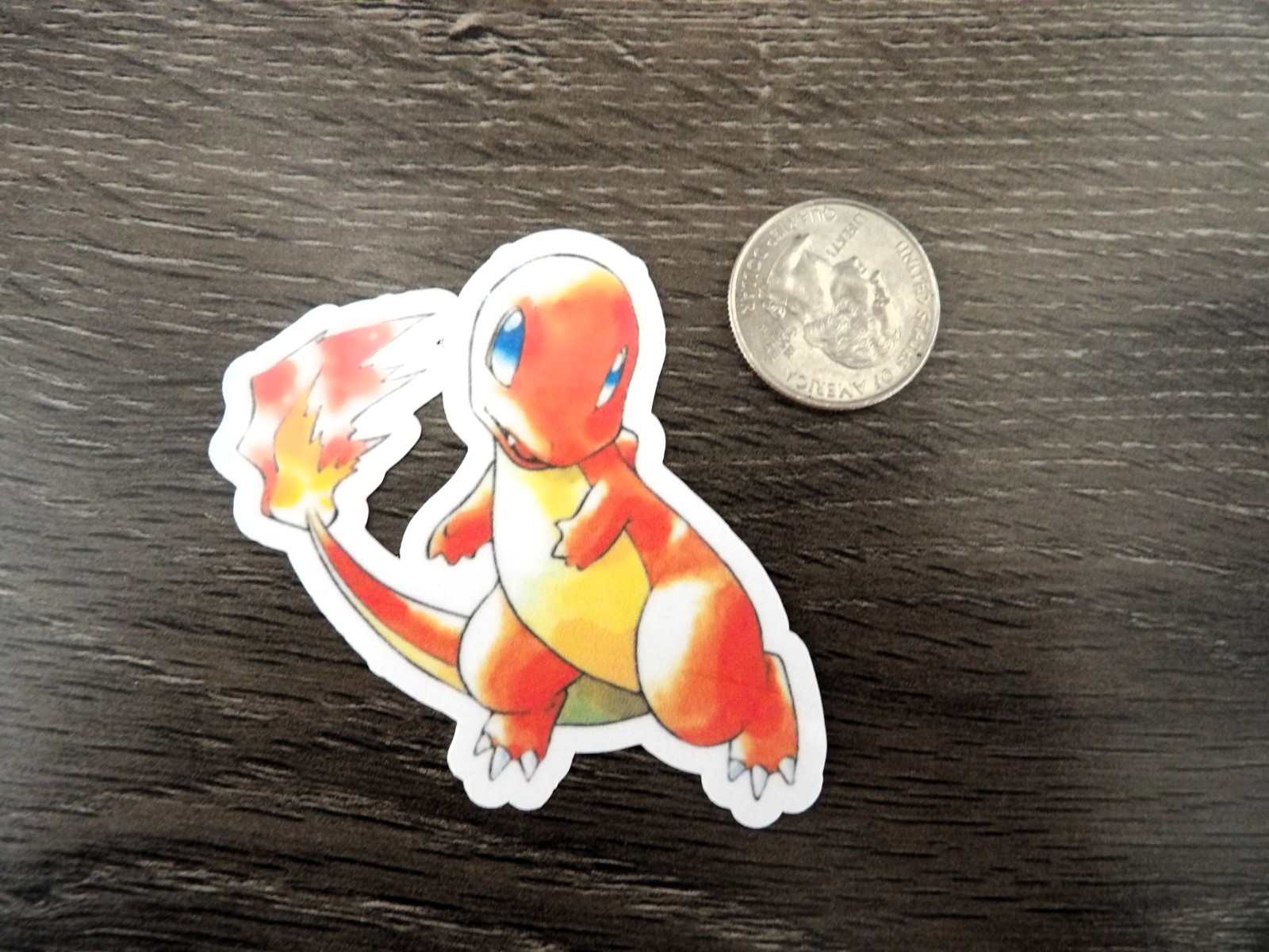 Gen 1 Starters Bulbasaur, Charmander, Squirtle Stickers – Lot of 3 – Red & Blue