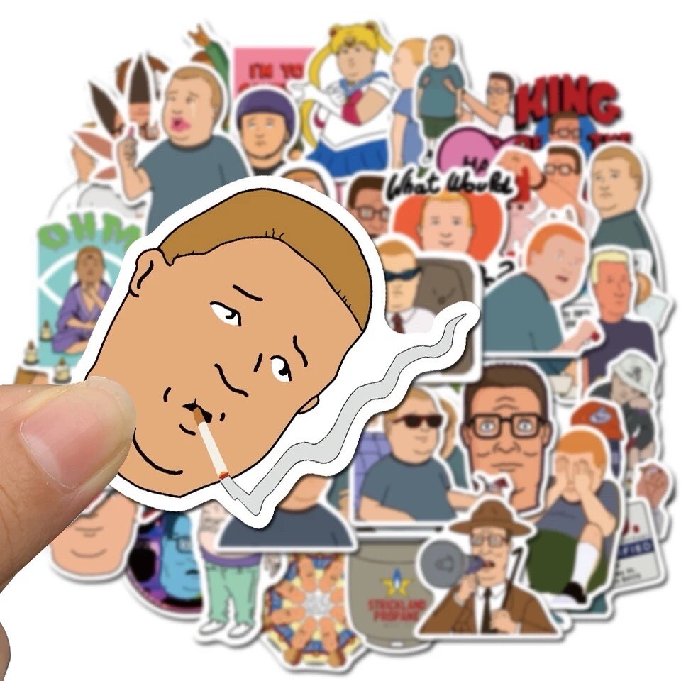 50pk King Of The Hill Stickers Bobby Hill Hank Hill Cartoon Random Funny KOTH50