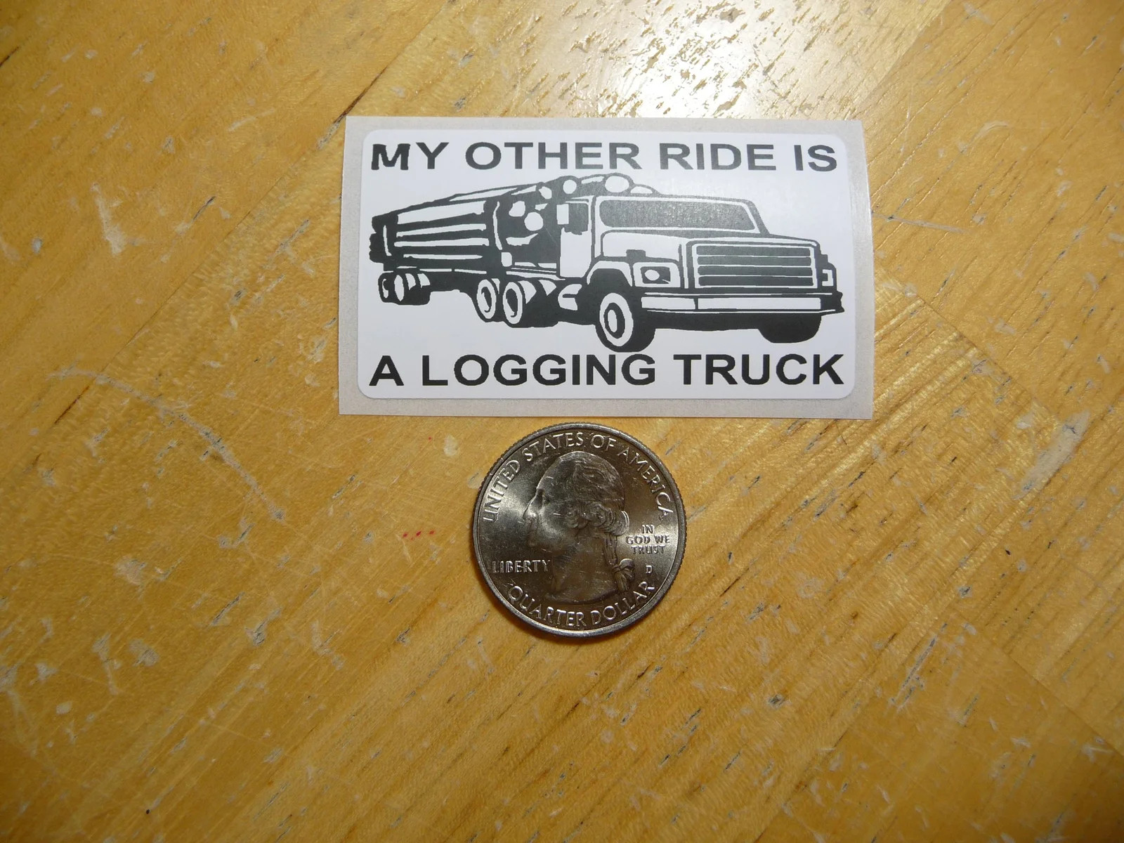 MY OTHER RIDE IS A LOGGING TRUCK STICKER DECAL 1 – 50 BULK PACK FUNNY TREES