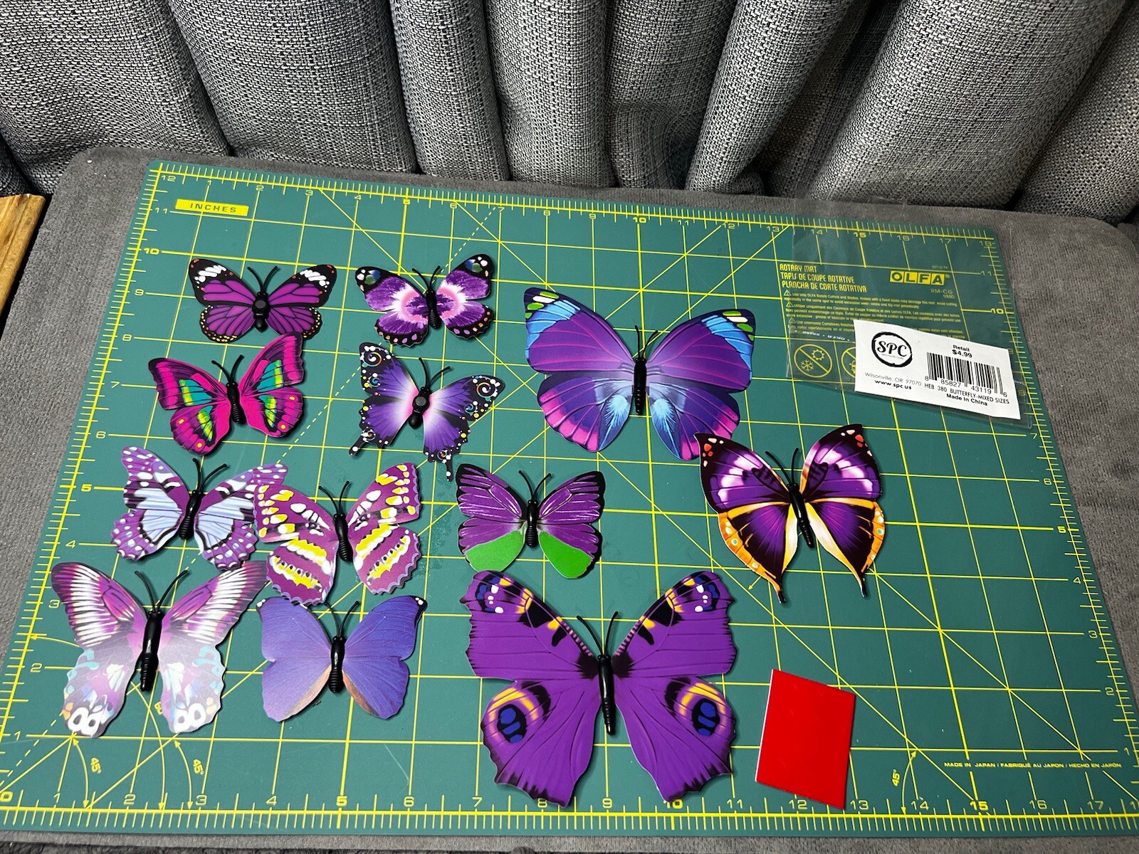 SPC 3D Magnetic Butterflies Wall Fridge Decor Crafts Mixed Sizes Realistic Lot