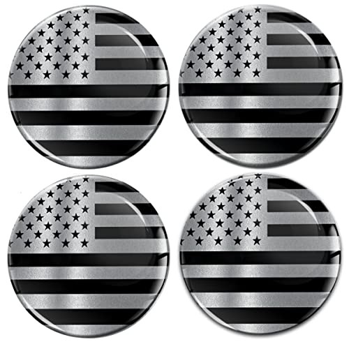 4 x 50mm 3D Domed Car Wheel Centre Center Rims Stickers Decals for Caps