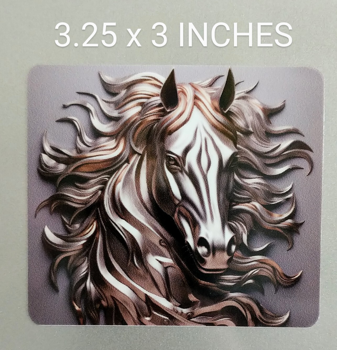 3.25" Horse Head & Fantastic Mane Decal Vinyl Sticker Equine Farm Girl Farmhouse