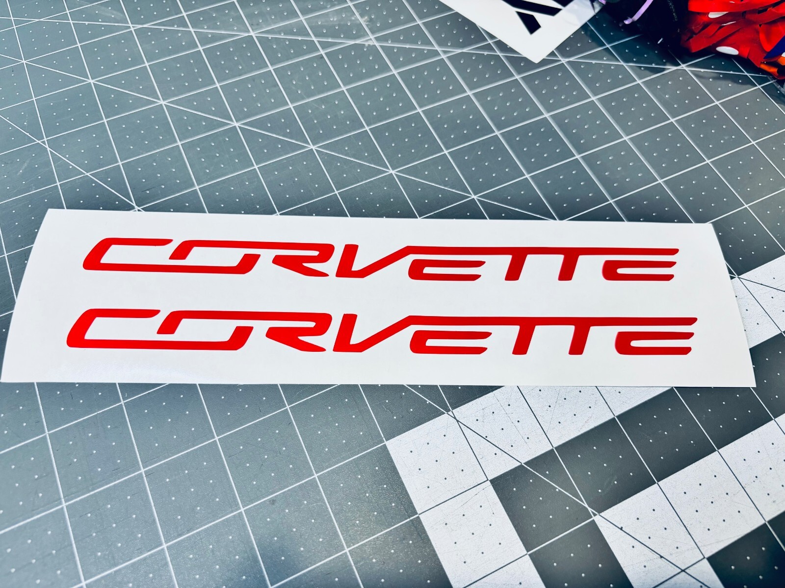 TWO Corvette Vinyl Decals MANY Size & Color Options Buy 2, Get 1 FREE