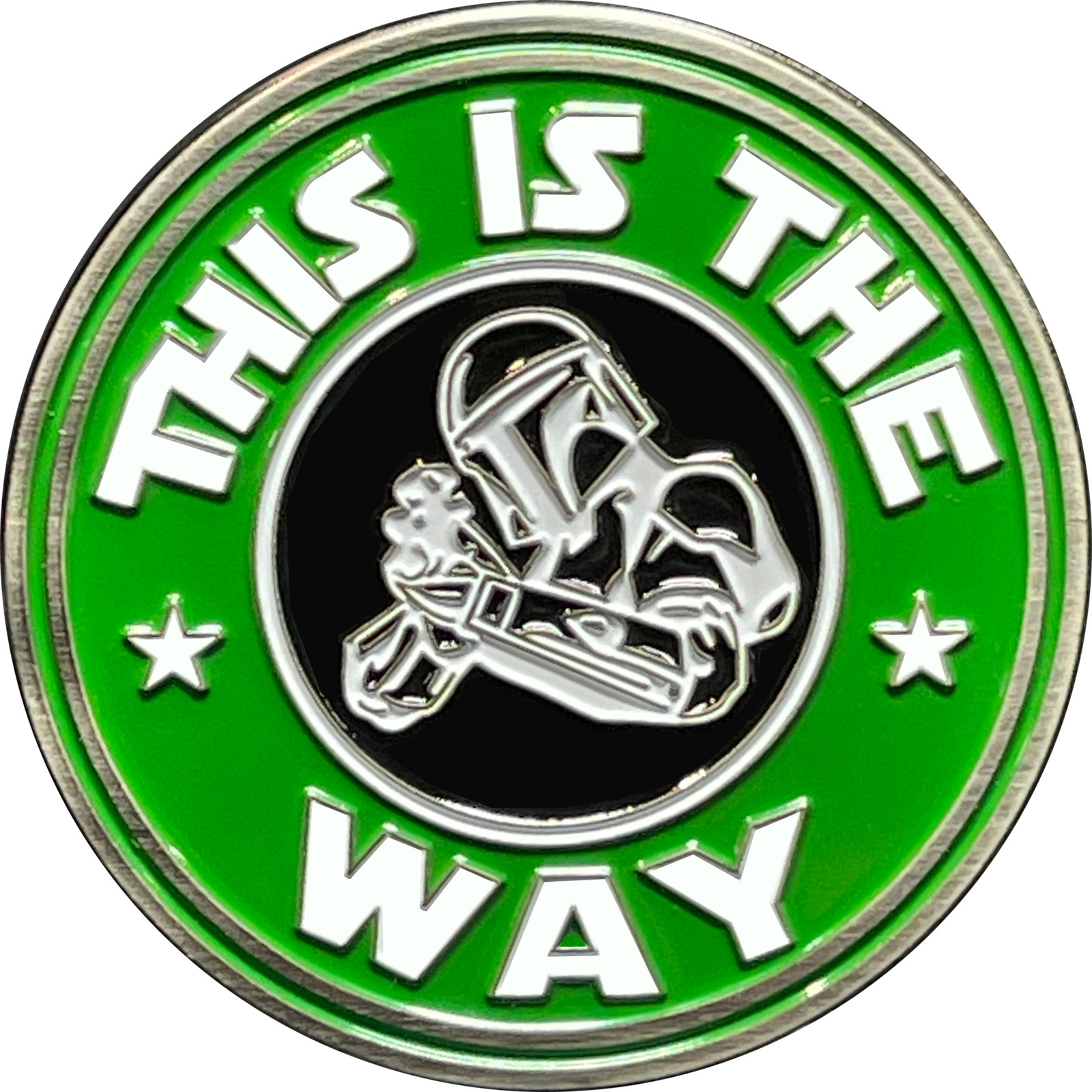 Starbucks parody pin Mandalorian This is The Way inspired by Star Wars coffee El