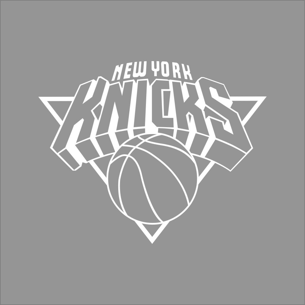 New York Knicks NBA Team Logo 1 Color Vinyl Decal Car Window Wall