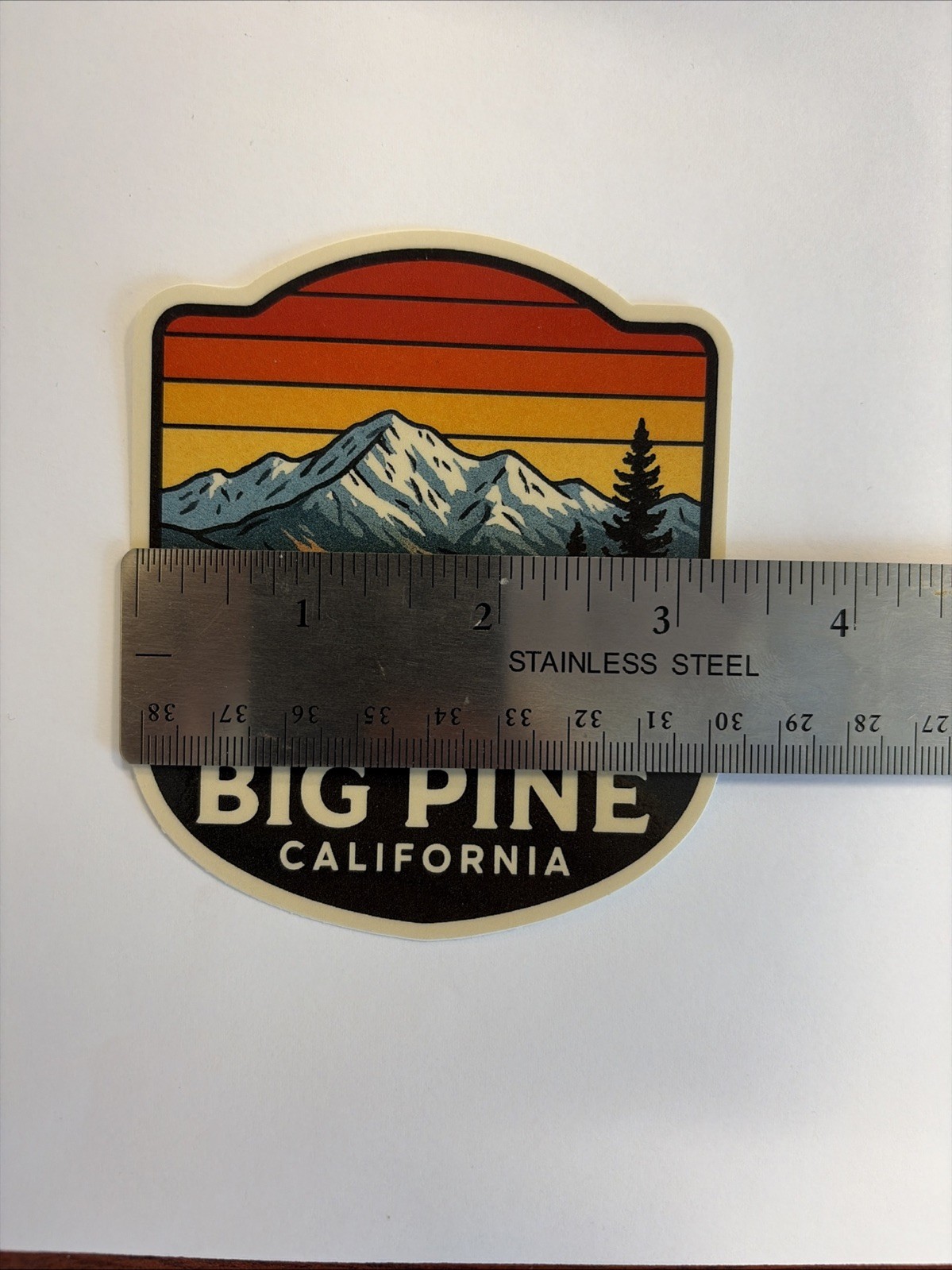 Big Pine California Eastern Sierra Nevada Mountains Sunset Sticker