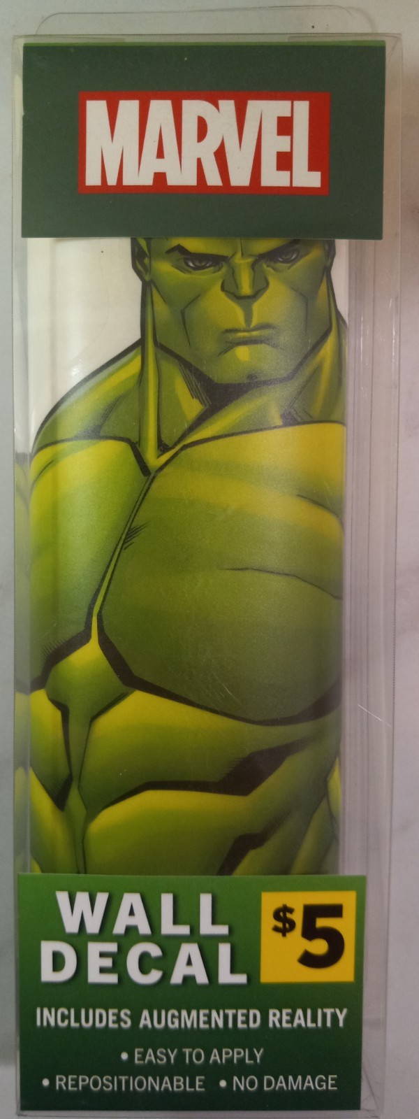 Marvel INCREDIBLE HULK 11×17 Augmented Reality Wall Decal BRAND NEW