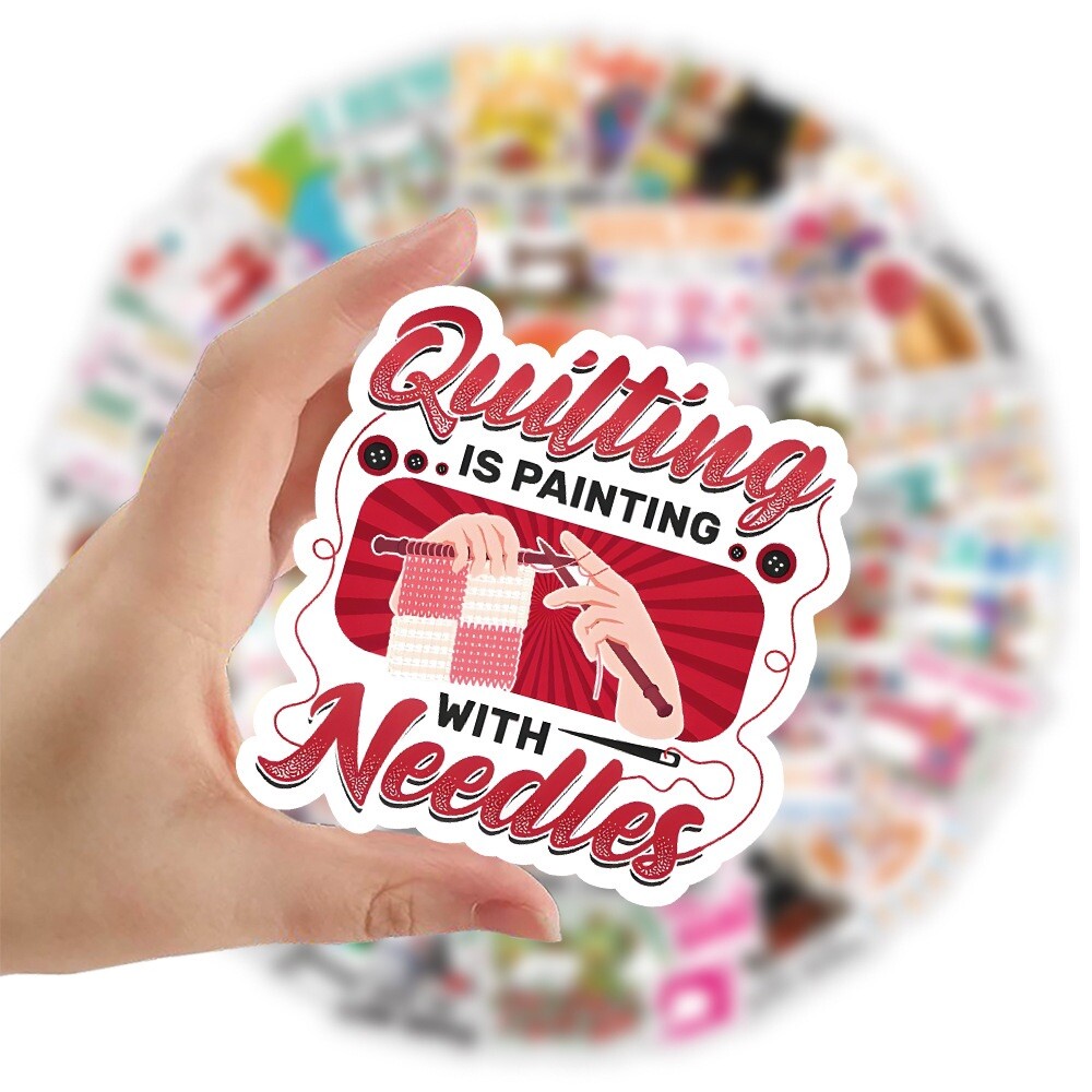 20 Random Sewing Stickers Quilting DIY Craft Decals Laptop Hydro Free Shipping!