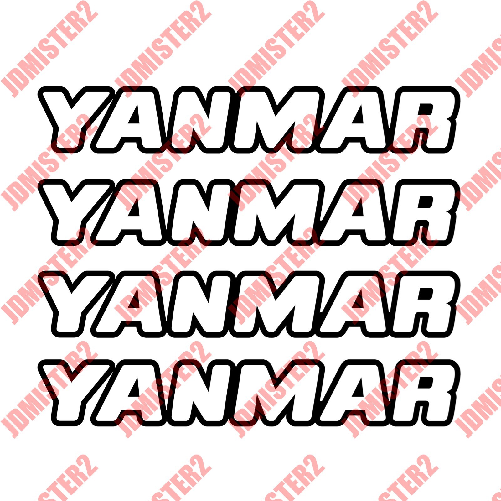 Yanmar Decals Yanmar Die Cut Vinyl Decal Stickers – Any Size Any Color