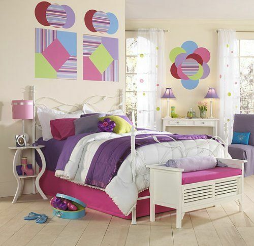 Brewster WPS90250 Wall Pops Ribbon Candy Purple Stripe, Single Strip