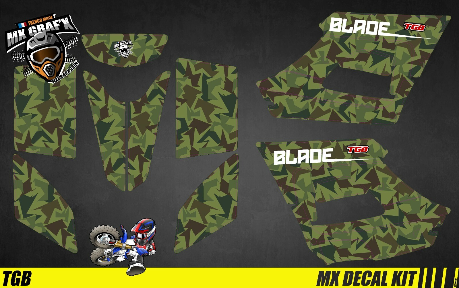 Quad Decal Kit For TGB BLADE – Camo