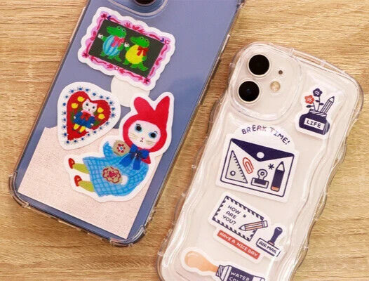 Yumi Kitagishi Multi Stickers ART TIME/TEA TIME 11 Patterns 1 Each JAPAN NEW