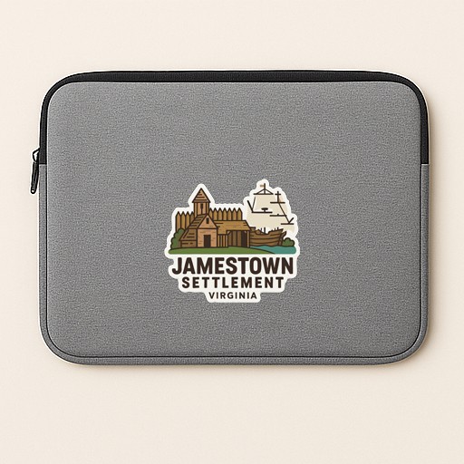 Jamestown Settlement Virginia Iron On Heat Transfer Vinyl HTV Die-Cut Symbolic