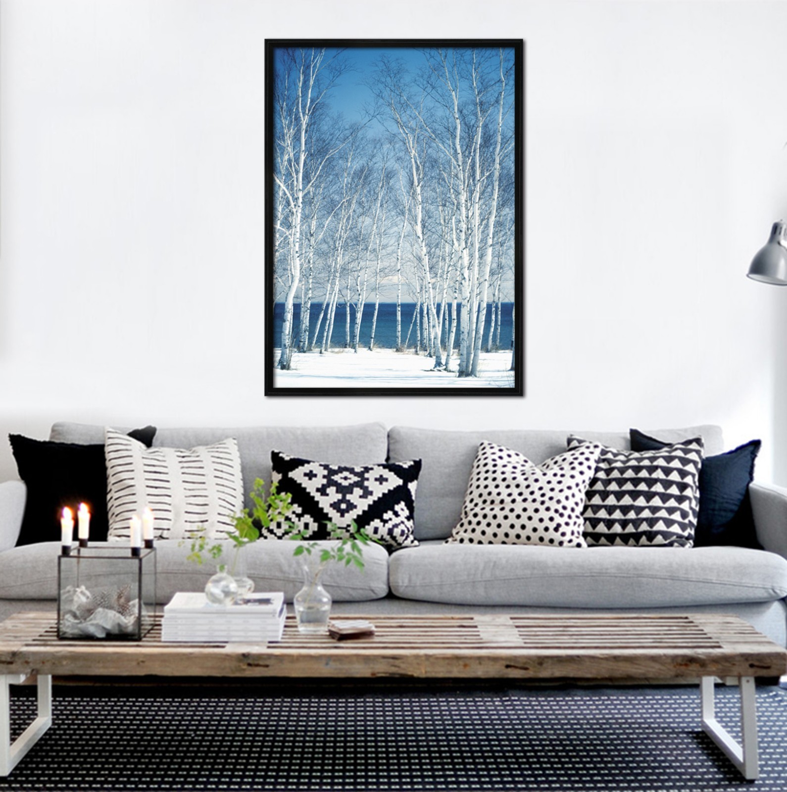 3D Blue Sky Forest 665 Fake Framed Poster Home Decor Print Painting Unique Art