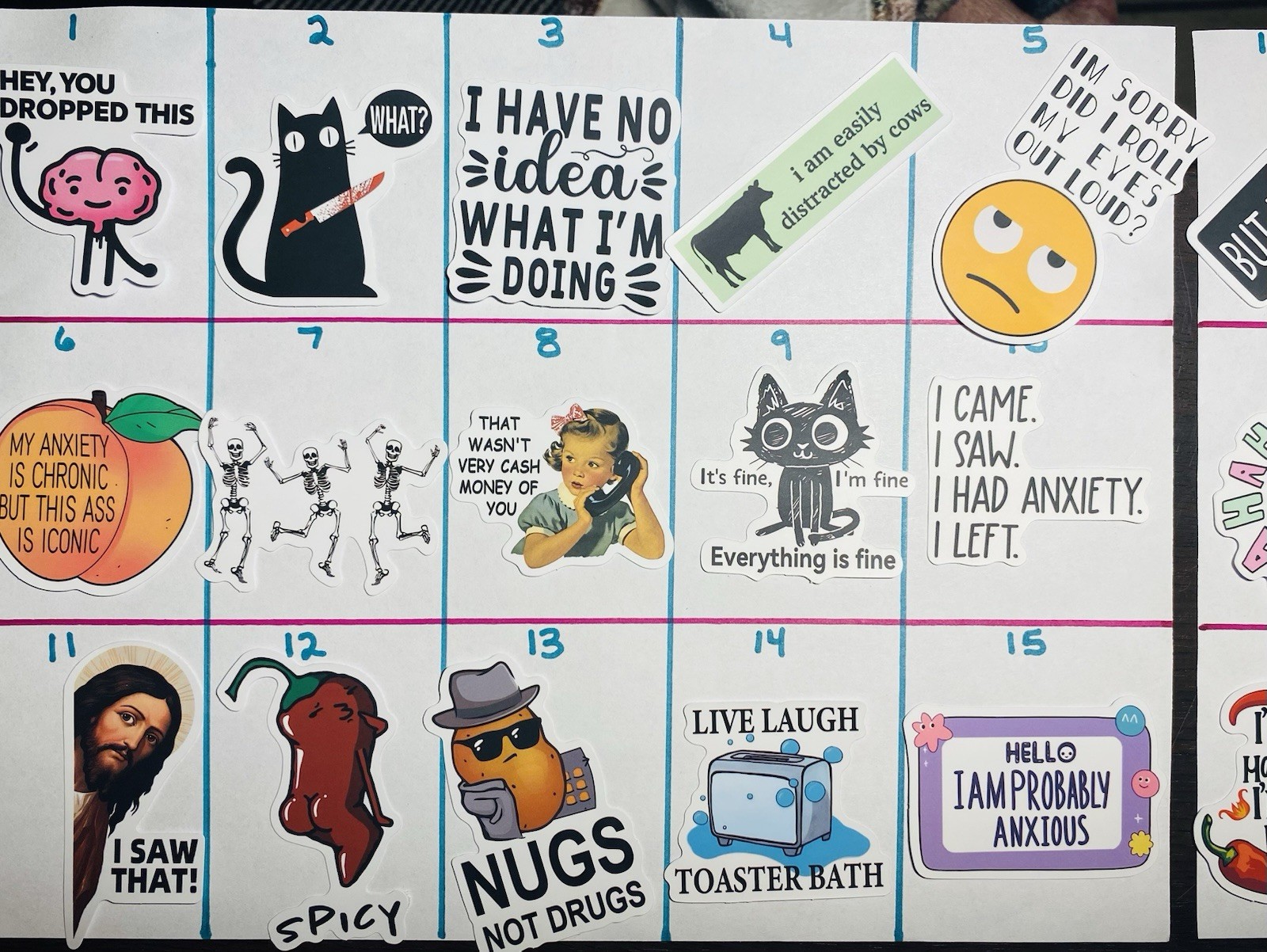 Funny Humor Meme Stickers 50 styles choose own Cups cars Adult Laptops Phones