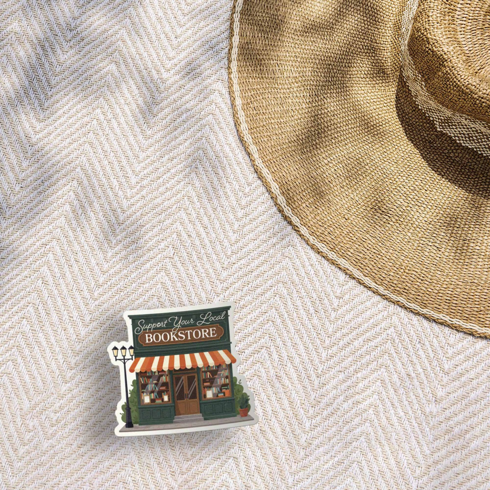 Support Your Local Bookstore Sticker – Cute Book Decal