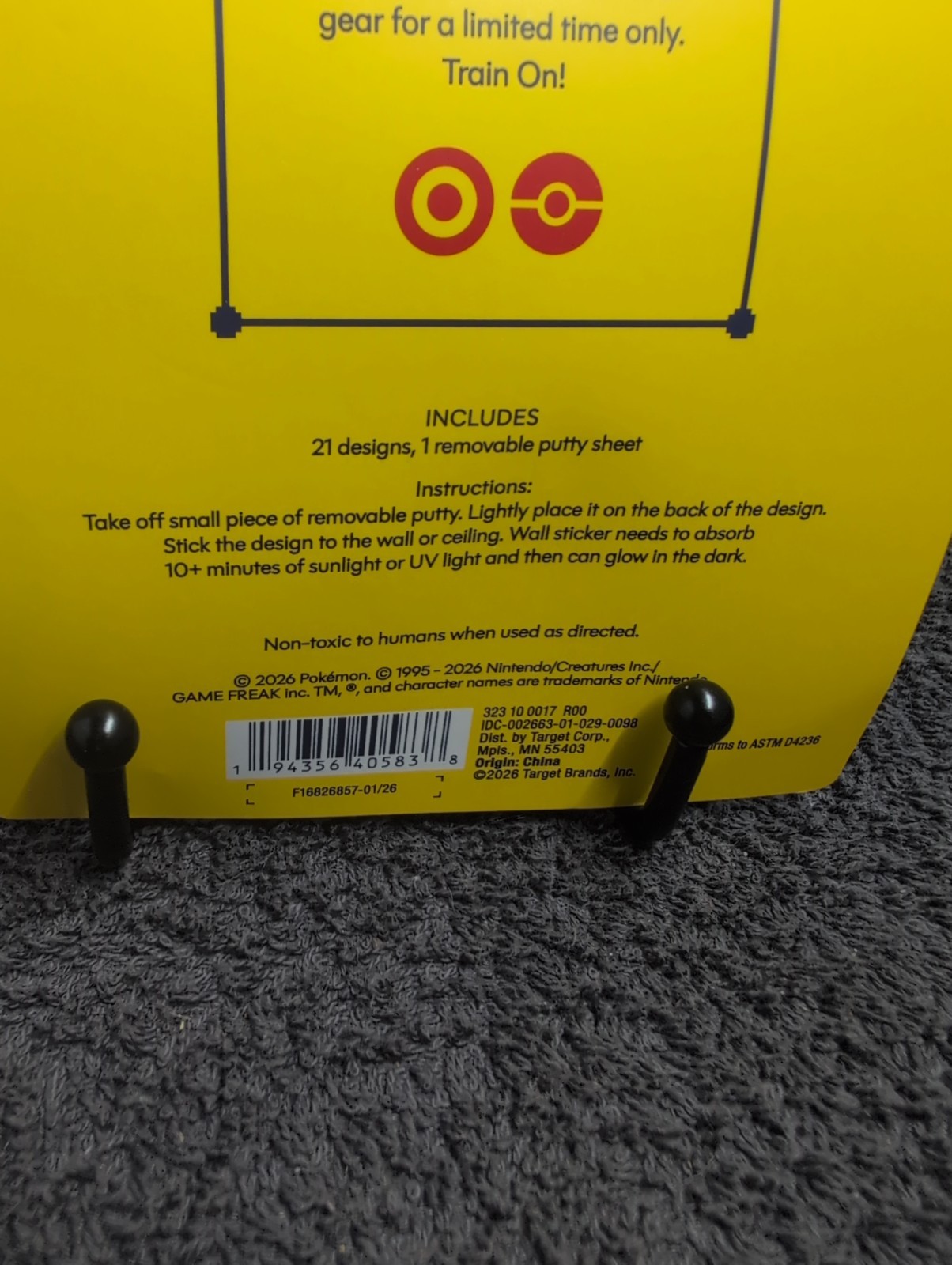 Glow-in-the-dark Wall Stickers – Pokémon x Target