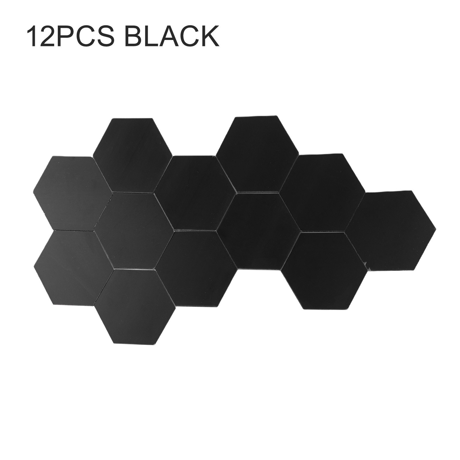 Exquisite Hexagon Mirror Stickers Pack of 12 Perfect for Christmas and Carnival