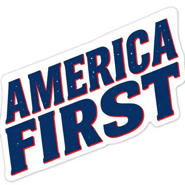 Pro America Stars Decal America First Conservative Patriot Sticker