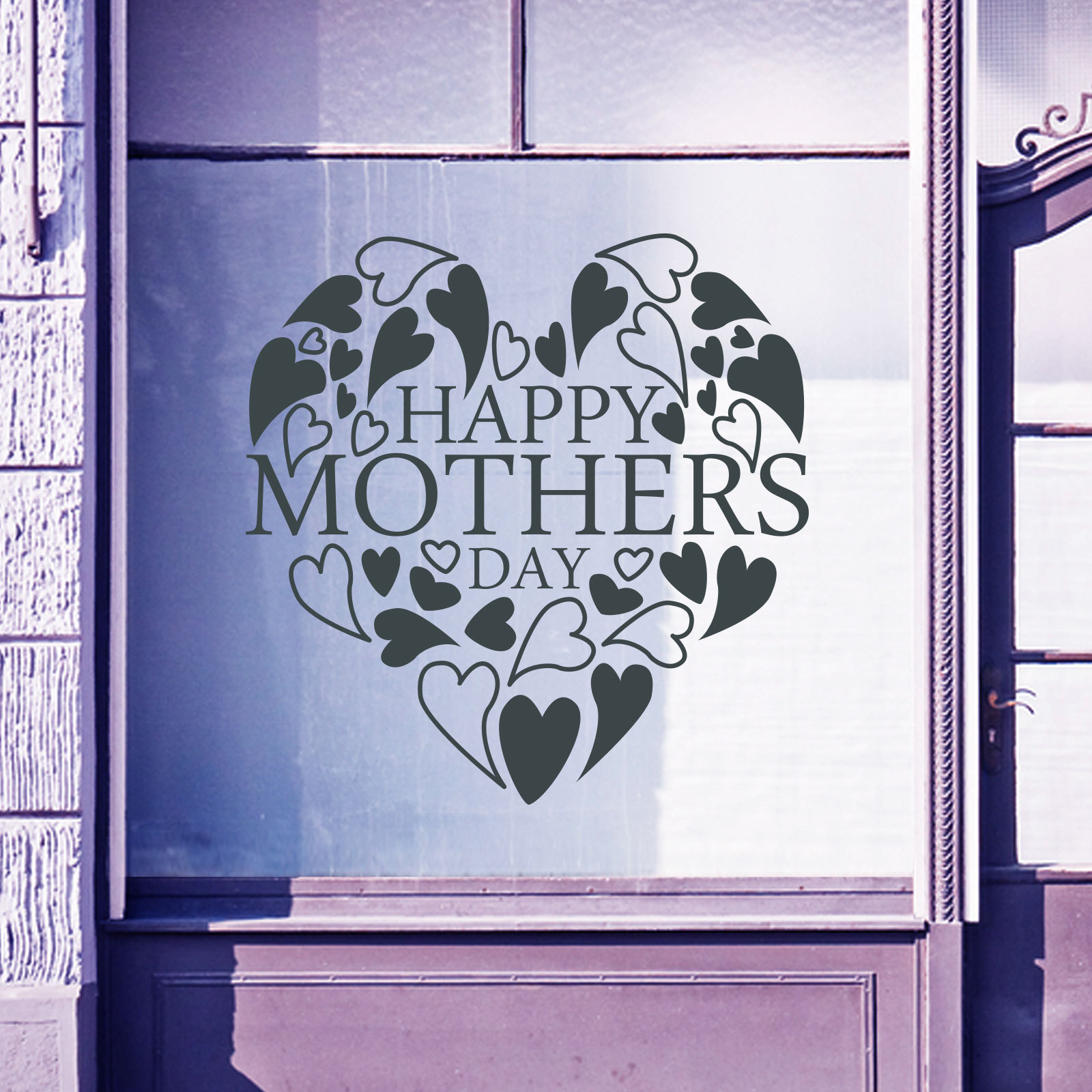 Happy Mothers Day Wall & Window Stickers Mother Decals Shop Window Display A336