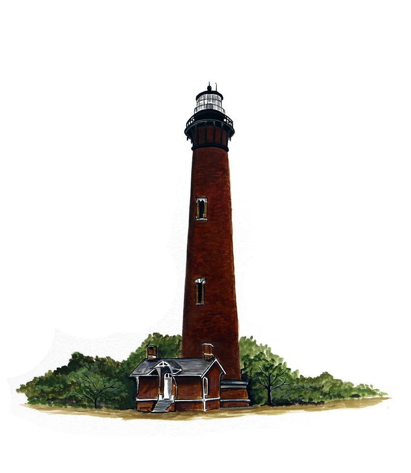 Decal Vinyl Sticker Currituck Beach Lighthouse – Printed Vinyl Decal Made in USA