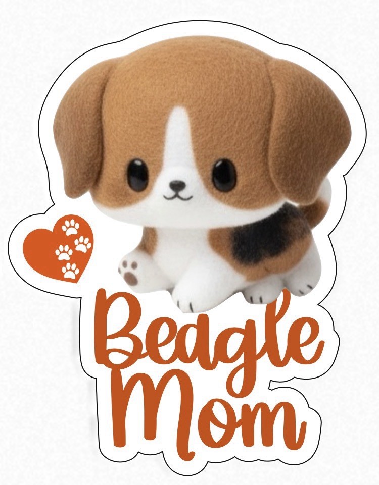 Dog Mom Puppy Breeds Iron On Transfer Decals For Tshirts, Sweatshirts, Totetbags