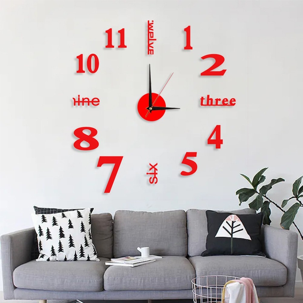 Home Decoration Living Room Clocks Tiles Waterproof Japanese Technology