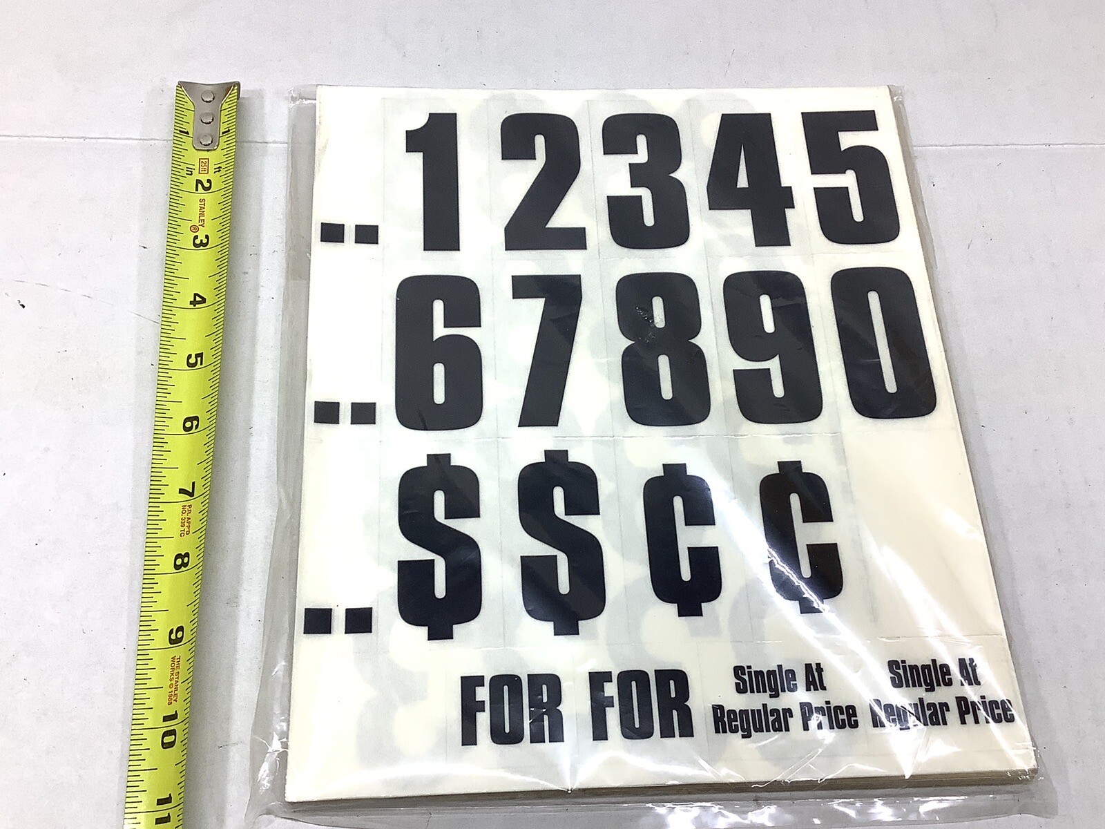 Black Pricing Numbers Multiple Sheets 50-100? – Brand Unknown