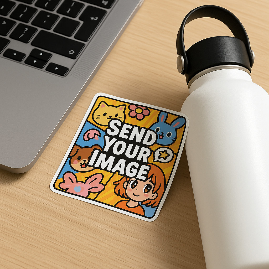 10 Custom DIY Personalized Logo Gift Scratch Resistant PP Stickers FREE SHIP