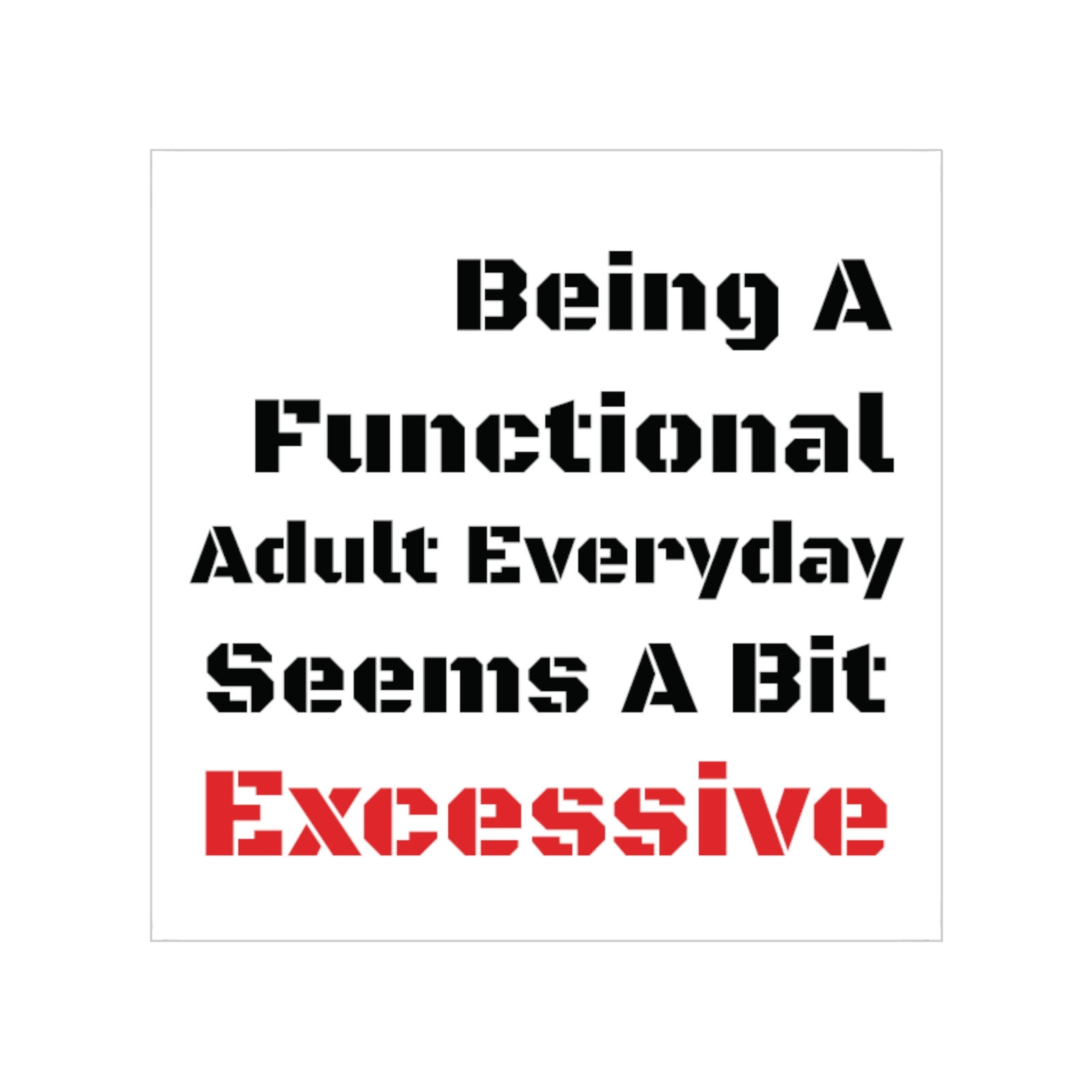 Humorous Transparent Outdoor Sticker – Perfect for Laptops, Water Bottles, Car